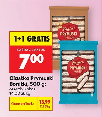 Ciastka Prymuski orzech promocja w Biedronka