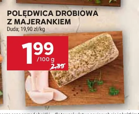 Polędwica drobiowa z majerankiem Duda promocja w Stokrotka