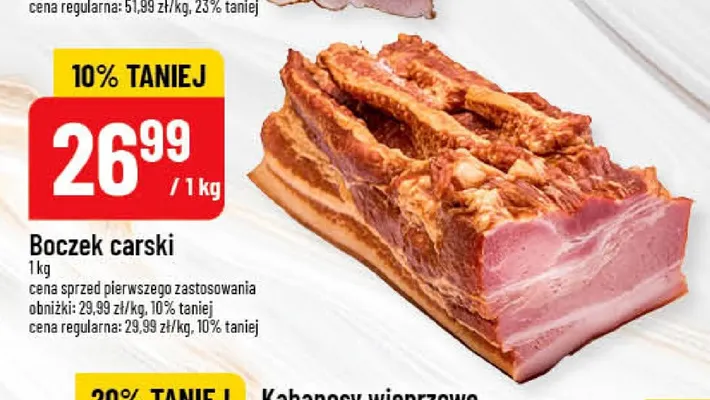 Boczek carski Pekpol promocja w POLOmarket