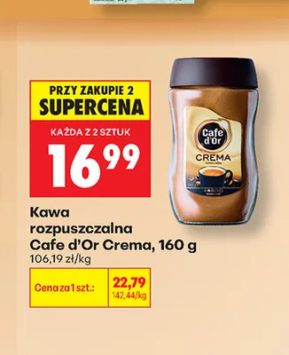 Kawa rozpuszczalna Cafe d'Or Crema promocja w Biedronka