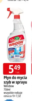 Płyn do mycia szyb w sprayu Window promocja w Leclerc