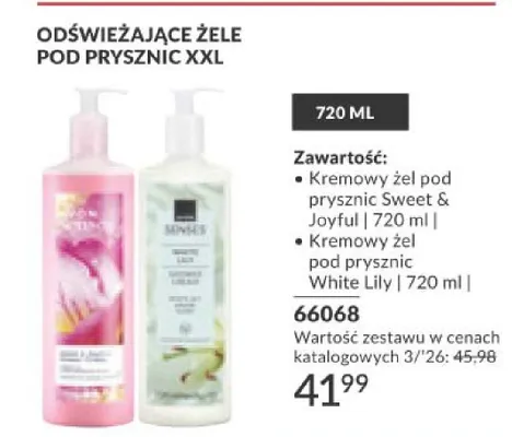 Kremowy żel pod prysznic White Lily promocja w AVON