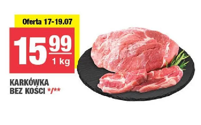 Karkówka bez kości promocja w SPAR