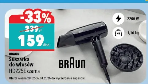 Suszarka do włosów promocja w Biedronka Home