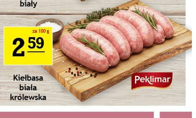 Kiełbasa biała królewska Peklimar promocja w Gram Market