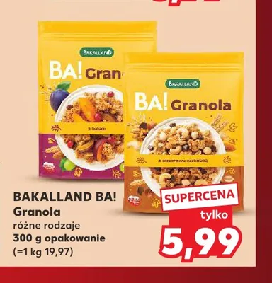 Granola 5 bakalii BA! promocja w Kaufland