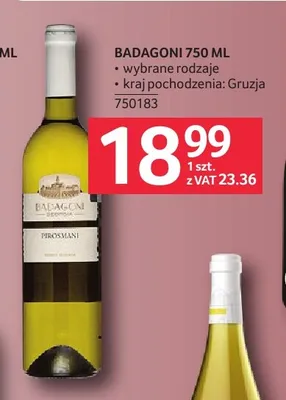 Wino Badagoni promocja w Selgros