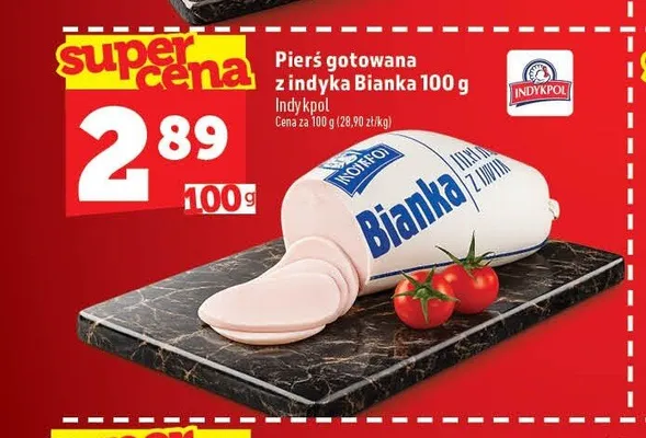 Pierś gotowana z indyka Bianka Indykpol promocja w TOPAZ