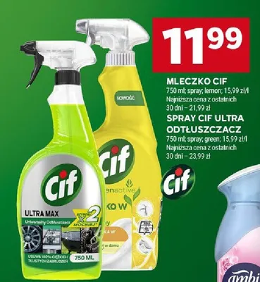 Spray Cif Ultra odtłuszczacz promocja w Stokrotka