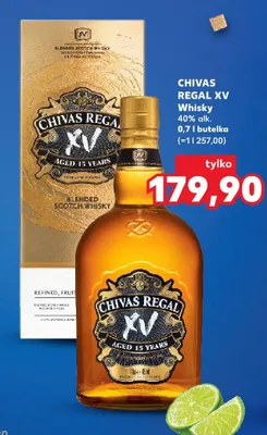 Whisky 40% alk. Chivas Regal XV promocja w Kaufland