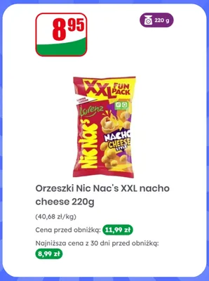 Orzeszki Nic Nac's XXL nacho cheese promocja w Dino