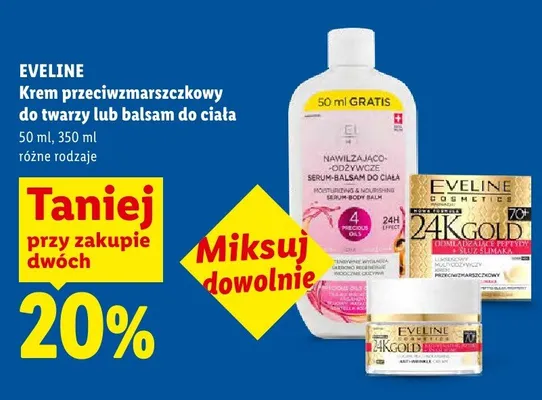 Krem przeciwzmarszczkowy do twarzy różne rodzaje promocja w Lidl