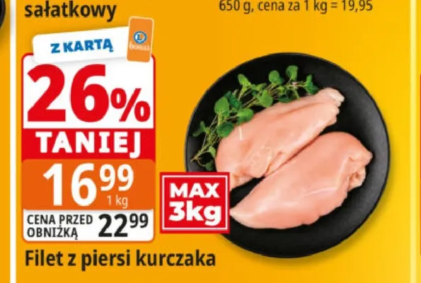 Filet z piersi kurczaka promocja w Leclerc