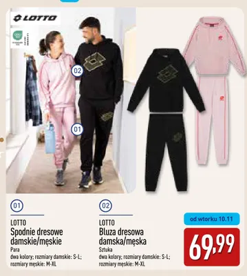 Spodnie dresowe damskie/męskie Lotto promocja w Aldi