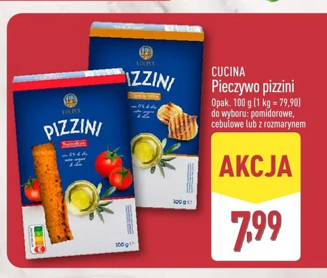 Pieczywo pizzini cebulowe Cucina promocja w Aldi