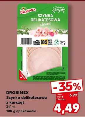 Szynka delikatesowa z kurcząt 5% tł. promocja w Kaufland