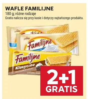 Wafle familijne klasyczne promocja w Stokrotka