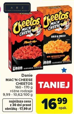 Danie Mac'n Cheese Cheetos promocja w Carrefour