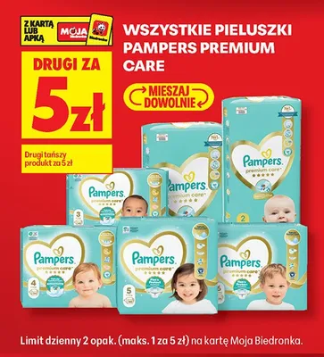 Pieluszki Pampers Premium Care promocja w Biedronka