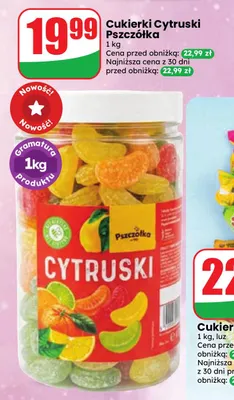 Cukierki Cytruski Pszczółka promocja w Dino