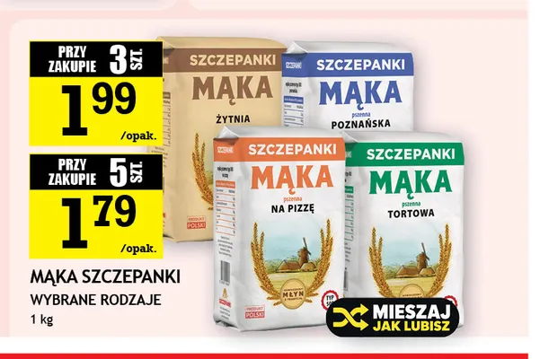 Mąka żytnia Szczepanki promocja w Gram Market