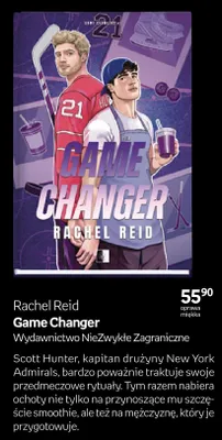 Książka Game Changer Rachel Reid oprawa miękka promocja w Empik