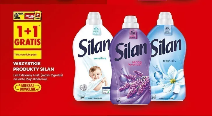 Płyn do płukania Silan Fresh Sky promocja w Biedronka