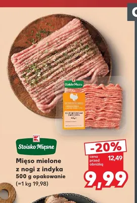 Mięso mielone z nogi z indyka Stoisko Mięsne promocja w Kaufland