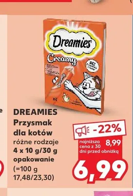 Przysmak dla kotów Dreamies różne rodzaje promocja w Kaufland
