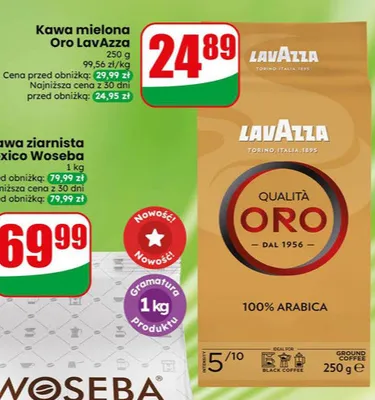 Kawa mielona Oro LavAzza promocja w Dino