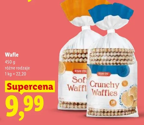 Wafle różne rodzaje promocja w Lidl