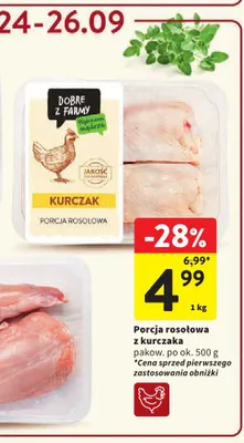 Porcja rosołowa z kurczaka Dobre z Farmy promocja w Intermarche