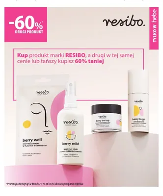 Produkty marki Resibo promocja w Hebe