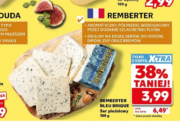 Ser pleśniowy Bleu Brique Remberter promocja w Kaufland