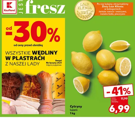 Cytryny luzem promocja w Kaufland