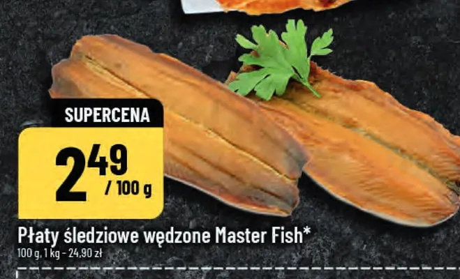 Płaty śledziowe wędzone Master Fish promocja w POLOmarket