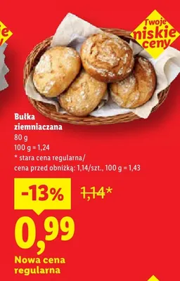 Bułka ziemniaczana promocja w Lidl