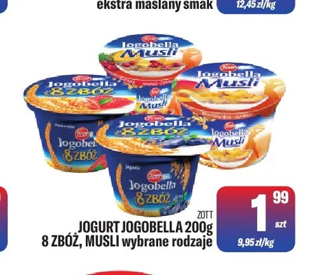 Jogurt Jogobella 8 zbóż Zott promocja w Tomi Markt
