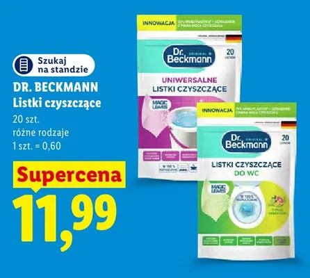 Listki czyszczące uniwersalne Dr. Beckmann promocja w Lidl
