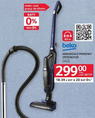 Odkurzacz pionowy BEKO VRT61821VD promocja w Selgros