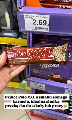 Wafelek XXL solony karmel promocja w Dino