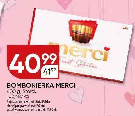 Bombonierka Merci promocja w Chata Polska