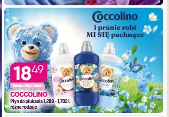 Płyn do płukania Coccolino promocja w Drogerie Koliber