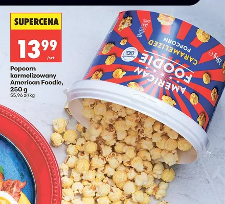Popcorn karmelizowany American Foodie promocja w Biedronka