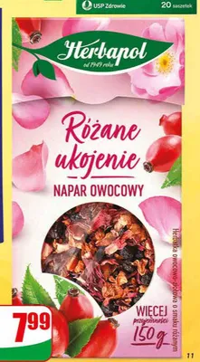 Napar owocowy Herbapol Różane ukojenie promocja w Dino