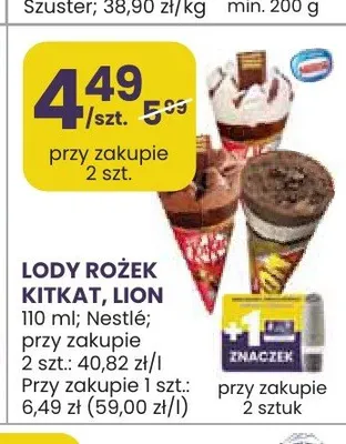 Lody rożek KitKat promocja w Stokrotka