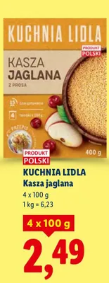 Kasza jaglana 4x100 g promocja w Lidl