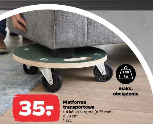 Platforma transportowa promocja w Netto