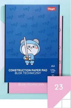 Blok techniczny A4 Kayet z białymi kartkami promocja w Biedronka