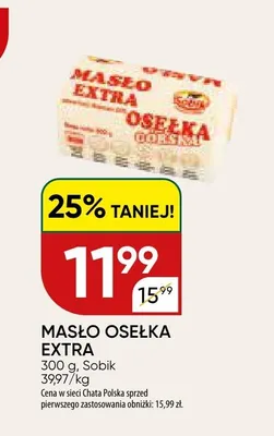 Masło extra promocja w Chata Polska